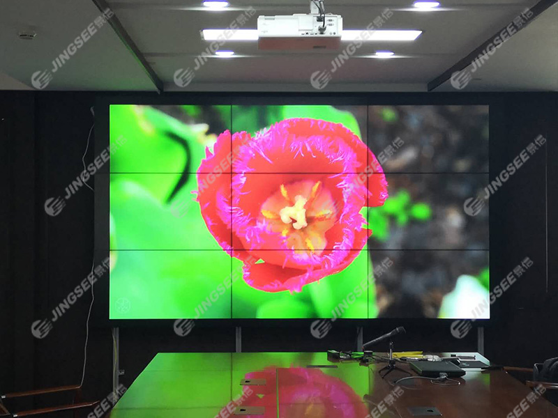 天津環渤海發展中心會議室LG49寸1.7mm3x3